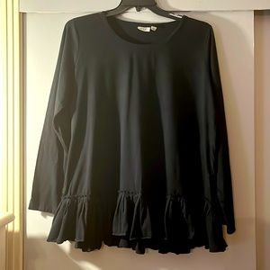 LOGO Lori Goldstein Peplum Style Blouse XL